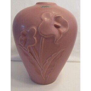 Vintage Haeger Matte Pink Calla Lilly Floral Vase